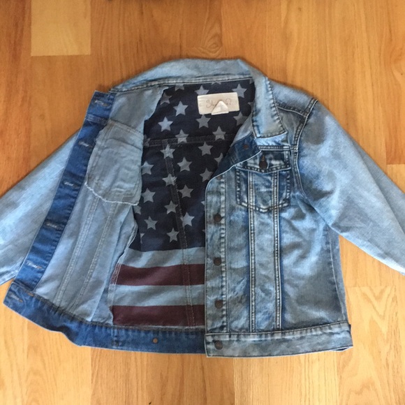 shyanne Jackets & Blazers - Shyanne jean American flag jacket